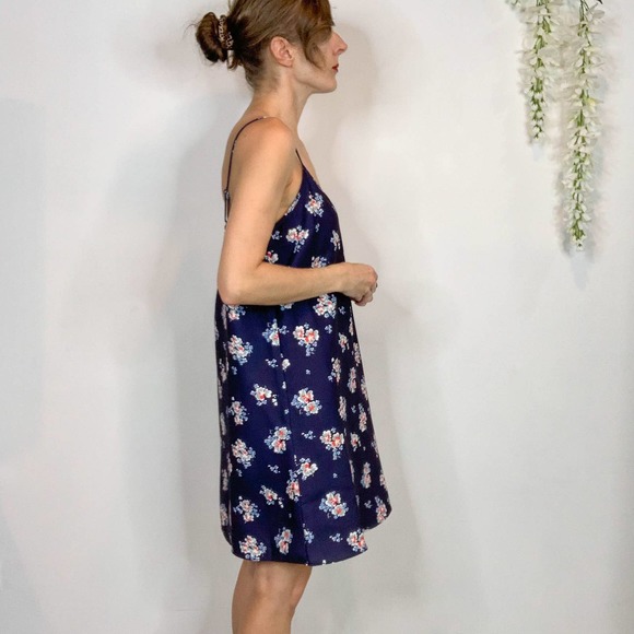 LIKELY Kinney slip dress Scattered Garden Floral 90s y2k spaghetti straps navy - Picture 5 of 12
